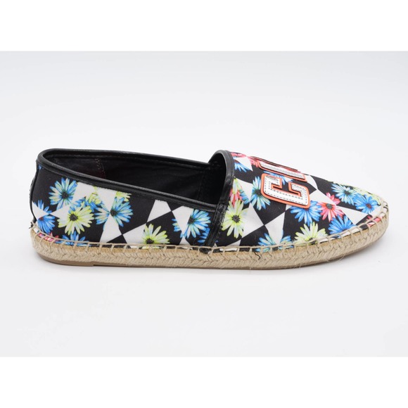 Circus Sam Edelman Flats Womens 8.5 Black Fabric Floral Print Espadrille Slip On - Picture 4 of 12